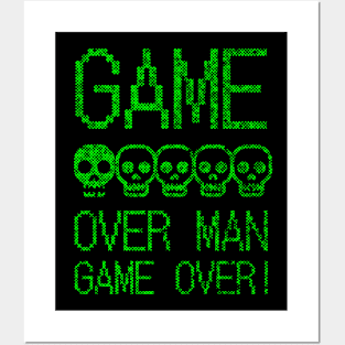 Game Over Man! Posters and Art